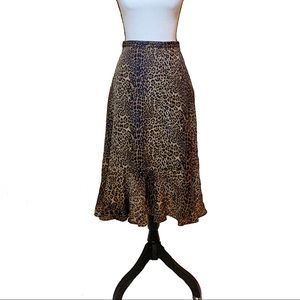 Coldwater Creek Leopard Print Skirt A28